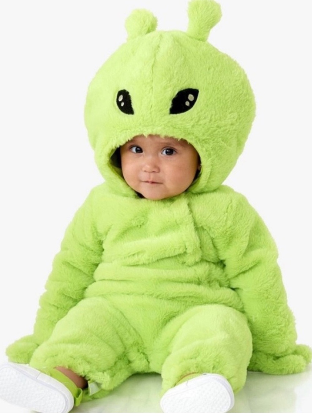 Pottery Barn kids GREEN BABY ALIEN